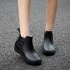 Korean Style Women's Low-Cut Non-Slip Rubber Rain Boots - Fashionable, Short, and Warm
