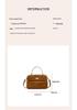 Borsa da Donna Lusso Coreana in Vera Pelle - Borsa a Tracolla in Pelle di Mucca Stile Giapponese