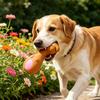 Jucărie Animal Câine din Latex Jucărie Scârțâitoare pentru Câini Jucărie pentru Dentiția Puiilor pentru Masticatori Agresivi Curățarea Dinților Joc de Aducere