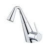 Copper Pull out Sink Faucet Milk White Single Lever Hot Cold Tap Anti-Splash for Bathroom Cabinet Basin Household
