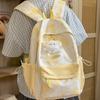 Schoolbag Korean Ins Style Atmosphere Travel Backpack Powder Smudged Girl Backpack Sweet Sister College Style Student Schoolbag