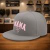 Mama Leopard Print Bow Baseball Cap Adjustable Polyester Snapback Hat Casual Streetwear for Adults