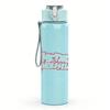 1PC Small Paragraph Faded Vintage Text Print 750ml Portable Sports Water Bottle Leakproof Gym Outdoor Travel Drink Cup