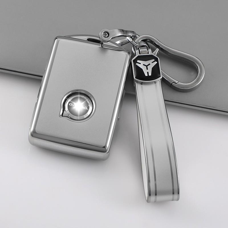 Volvo XC60/XC90 Weiches Gummi Schlüsselhülle für modebewusste Frauen - 2021 S60L Autoschlüsseltasche mit Schnalle