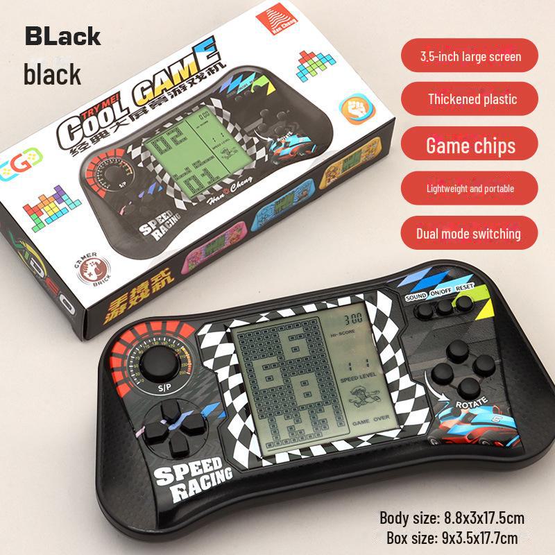 Klassische nostalgische Großbild-Tetris-Spielmaschine: Augenfreundliches pädagogisches elektronisches Spielzeug für Kinder