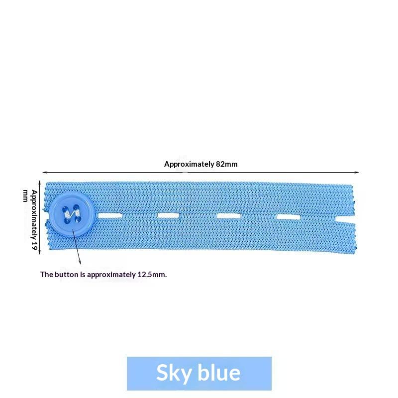 5pcs Unisex Pant Extender Belt Soft Invisible Elastic Waist Extension for Jeans Skirts Trousers Maternity Home Use