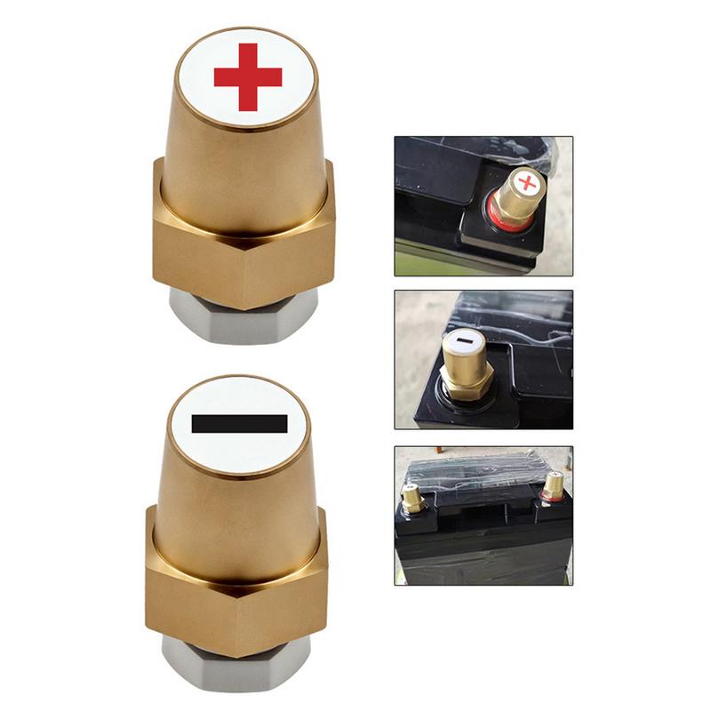 Car Audio Battery Terminal Side Post Solid Brass 3/8 16 Side Post Thread Battery Post Terminals Car Battery Thread Terminal