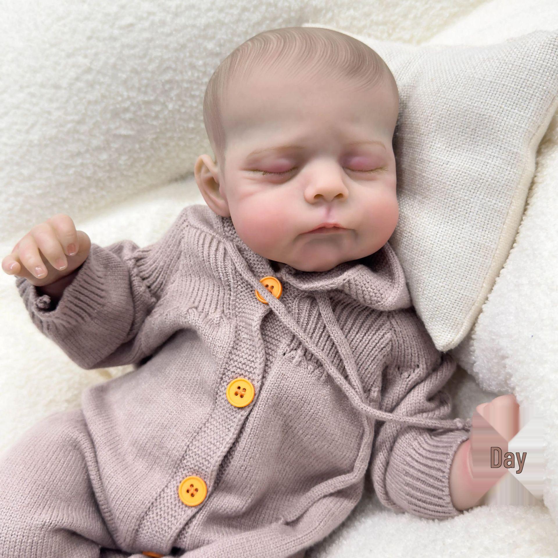 19-Inch Lifelike Reborn Baby Doll, Erica 49cm Cloth Body Doll