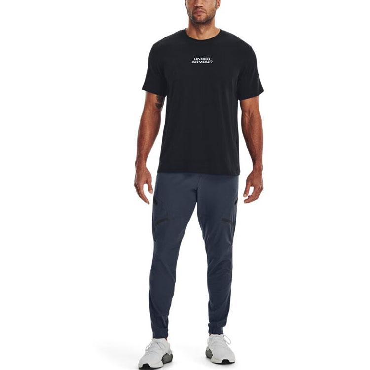 Under Armour Solid Color Training Woven Jogger Pants Men Bottoms Black Gray 1352026-044