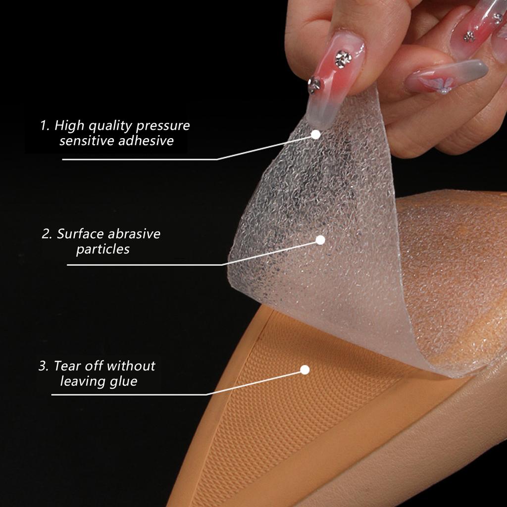Sole Protector for High Heel Shoes Ultra-sticky Invisible Shoe Sole Cover Protector for High Heeled Shoes Sneakers Boots