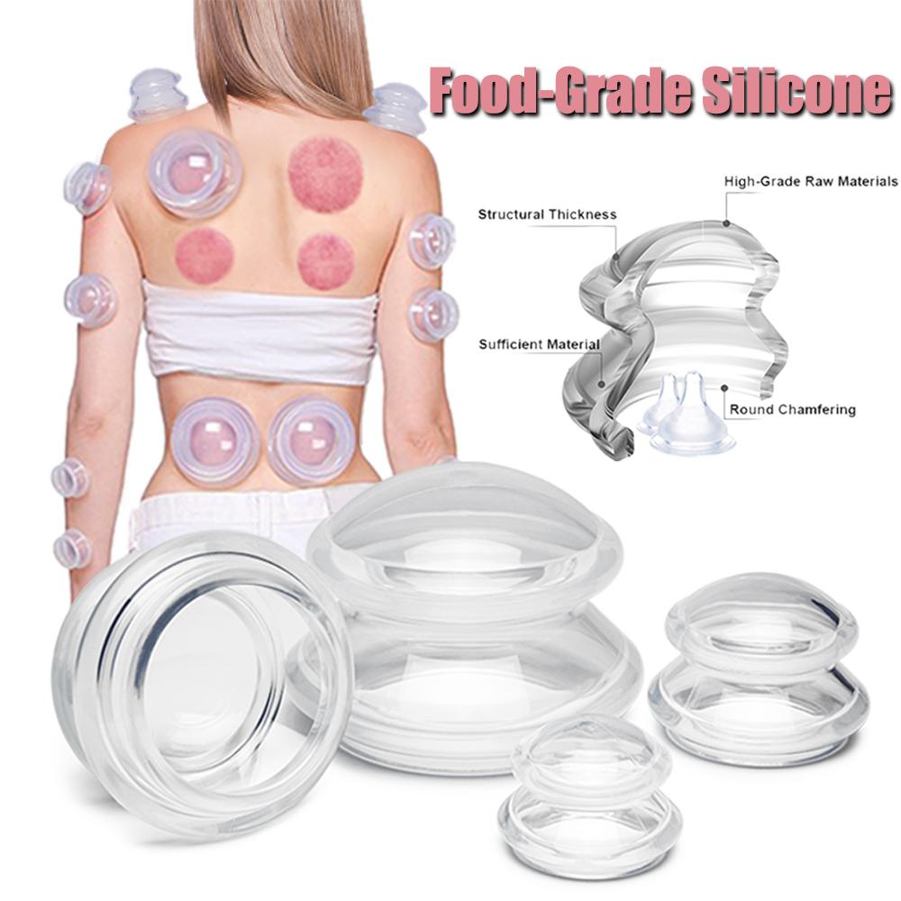 Ventouses de Massage en Silicone Massage des Tissus Profonds Masseur Corporel Ventouse à Vide Anti Cellulite Outil de Soin de Santé Grattage
