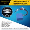 Car D2B Digital Data Fiber Optic Decoder Car Radio Adapter For Mercedes Benz ML S/CL SL ECS CLK E Class-A87Q
