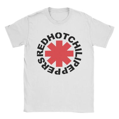 RHCP Red Hot Chili Peppers Camiseta Verão Algodão Camisetas Para Homem Camiseta Estampada Manga Curta Roupas Clássicas