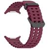 Ocean Sport Silicone Band NO Gaps Curved End Band Sweatproof Watch Strap Sports Wrist Band for Samsung Galaxy Watch 7 Ultra 47mm