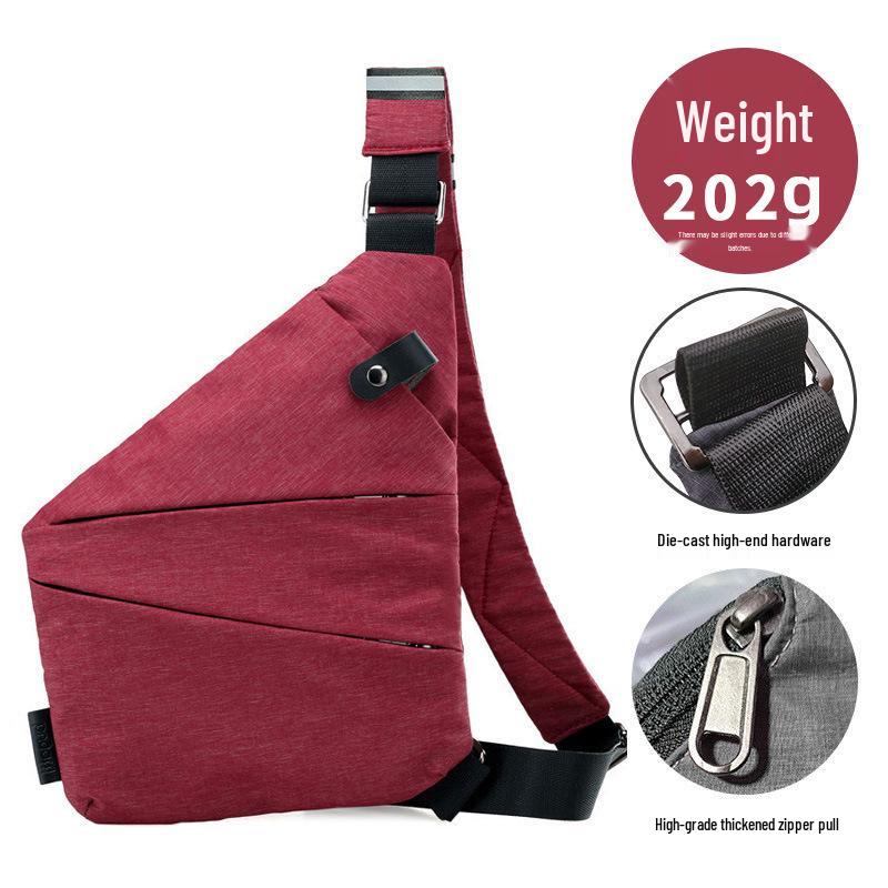 Borsa a tracolla pettorale antifurto per uomo e donna - Zaino da viaggio elegante e sicuro