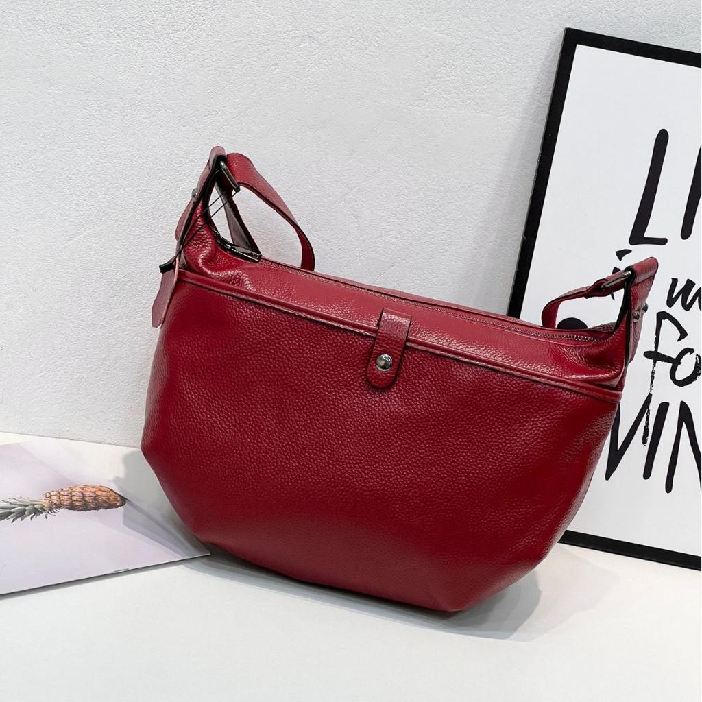 Geantă Pătrată din Piele Naturală de Vacă, Geantă Pătrată Orizontală Crossbody, Modă Populară de Nișă, Geantă de Umăr Practică din Piele Moale pentru Femei