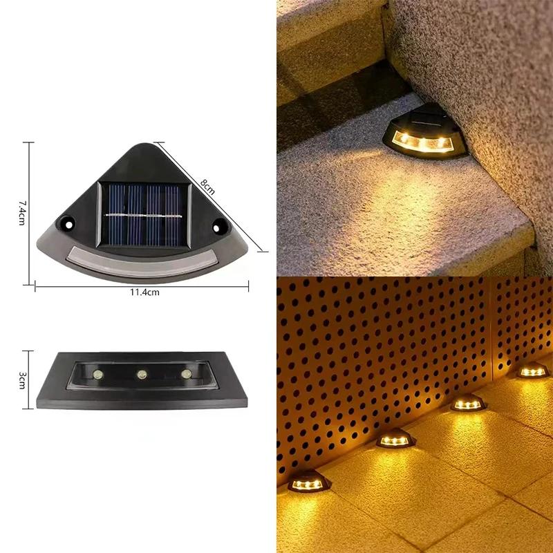NOVÁ solární schodová lampa Venkovní Dům Zahrada Schodiště Terasa Světla Schody Chodník Světlo Lampy venkovní LED Dekorativní