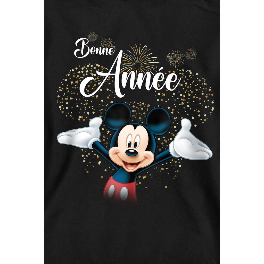 Disney Unisex Adult French Mickey Mouse Fireworks New Year Sweatshirt