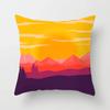 Office Living Room Home Pillowcase Car Ornaments Illustration Sunset Landscape Print Pillowcase