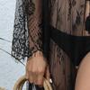 Factory Long Sleeve Dress Fashion Sexy Pajamas Robe Sleepwear Underwear Summer Long Woman Sexy Beach Dress Bikini Cover Ups