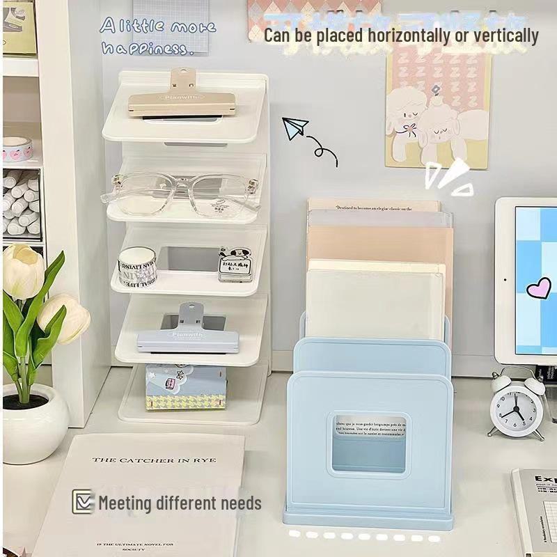 "Thickened L-Shaped Desktop Book Stand and Reading Rack"