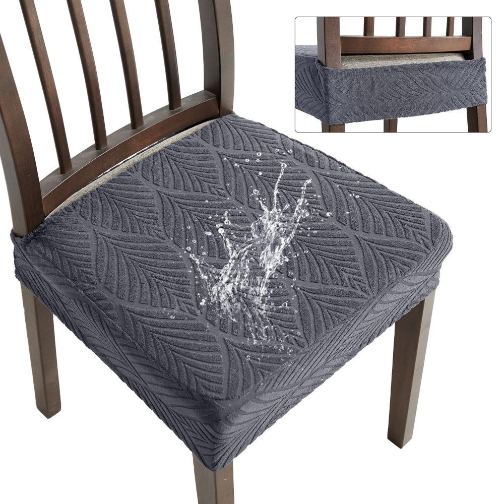 Waterproof Chair Seat Cover Solid Colors Anti-dirty Chair Slipcover  Four Season