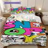 1PC Snoopy Pattern Bedding Quilt Set Quilt Cover Pillowcase Home Decoration Birthday Gift (1 * Duvet Cover + 2 * Pillowcase, Without Core)