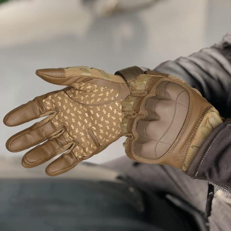 Rubber Guard Tactical Gloves for Men Touchscreen Airsoft Motorcycle Hunting Outdoor