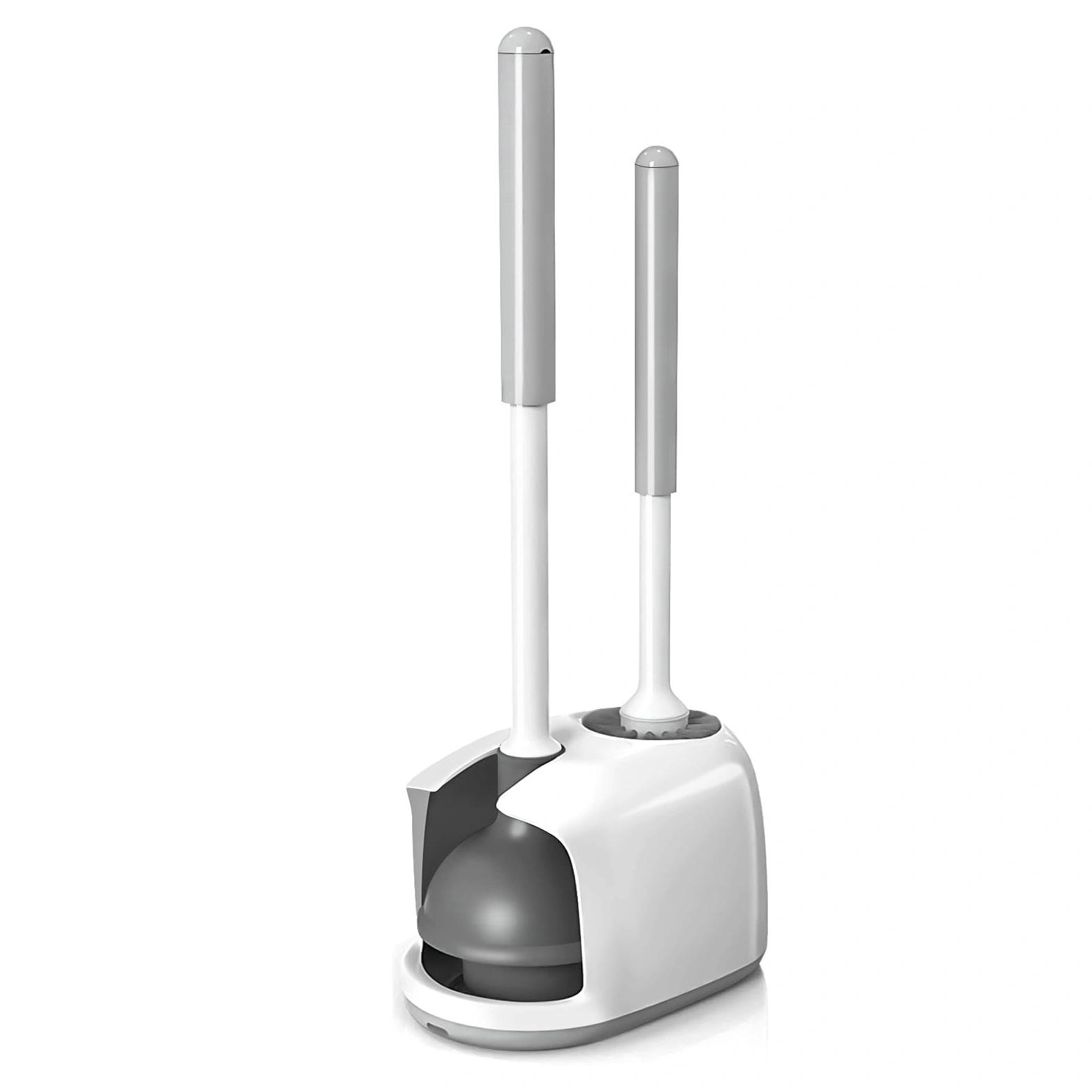 

1 комплект, комбинированный вантуз для унитаза и щетка для чаши для чистки ванной комнаты, набор щеток для унитаза и вантузов, щетка для унитаза, аксессуары для ванной комнаты