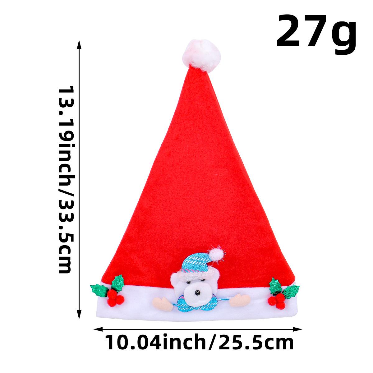 

Рождественские украшения Фланелевая рождественская шапка Фланелевая детская рождественская шапка Шапка снеговика старика