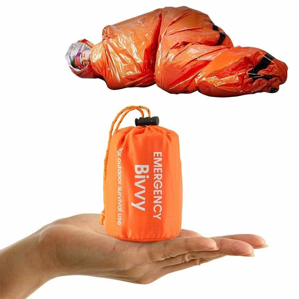 1-5Pack Emergency Sleeping Bags Thermal Blanket Waterproof Outdoor Survival Gear