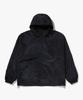 Color Camo Stand Collar Hooded Jacket (M) Black
