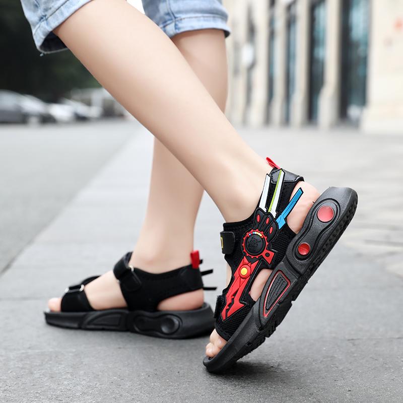 28-40 Sandale de vară ușoare pentru copii, la modă, cu velcro, casual, pantofi de plajă pentru exterior