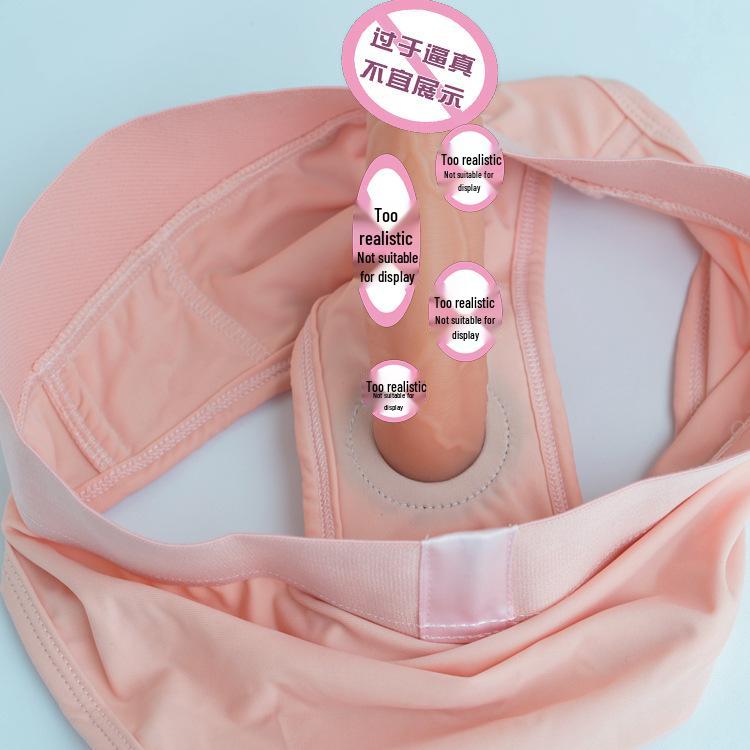 Moteriškos nešiojamos itin didelės vibratorinės kelnaitės-dildės, skirtos diskretiškam naudojimui lauke