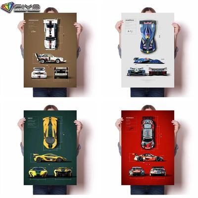5D DIY Diamond Embroidery Racing Vector Illustration Diamond Painting Mosaic Home Decoration
