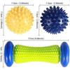 Foot Massage Roller Ball for Plantar Fasciitis - 1 Feet Roller and 2 Spiky Massage Balls Set ; Foot Arch Pain Relief; Deep Trigger Point Therapy;