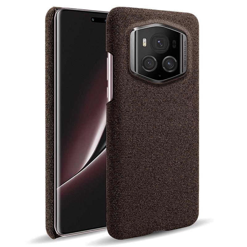 Para Honor Magic6 RSR Porsche Design 5G Capa de Telefone Tecido+PC Capa Traseira à Prova de Quedas