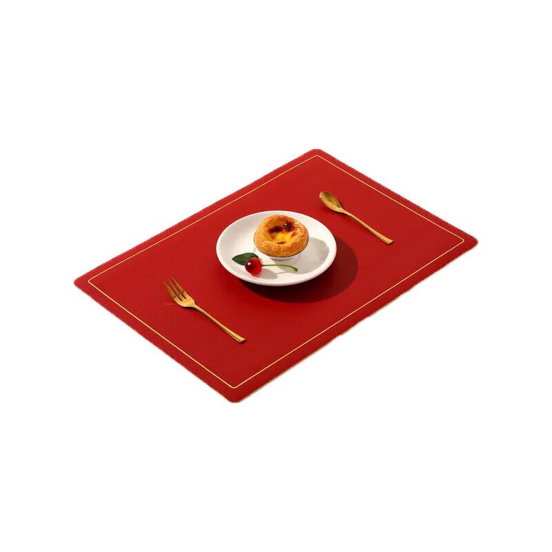 Nordycka dwukolorowa podkładka pod talerz ze sztucznej skóry