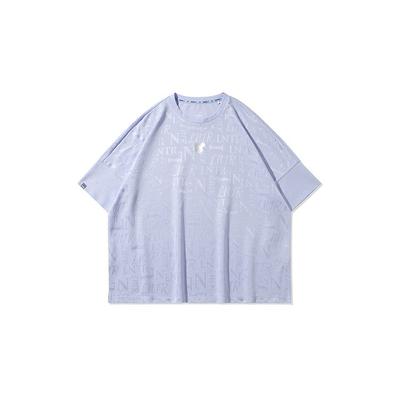 Li Ning X Disney Mode Los T-shirt met Korte Mouwen Dames Tops Paars ATSQ108-1
