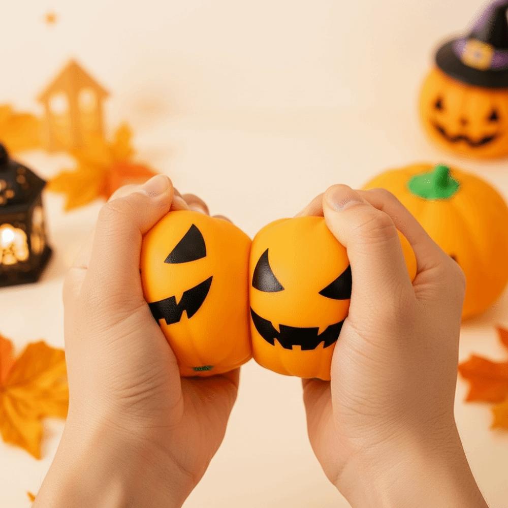 Sticky-Free Ultra-Elastic Pumpkin Squishy Slow-rebound TPR Novelty Toys Party-favor