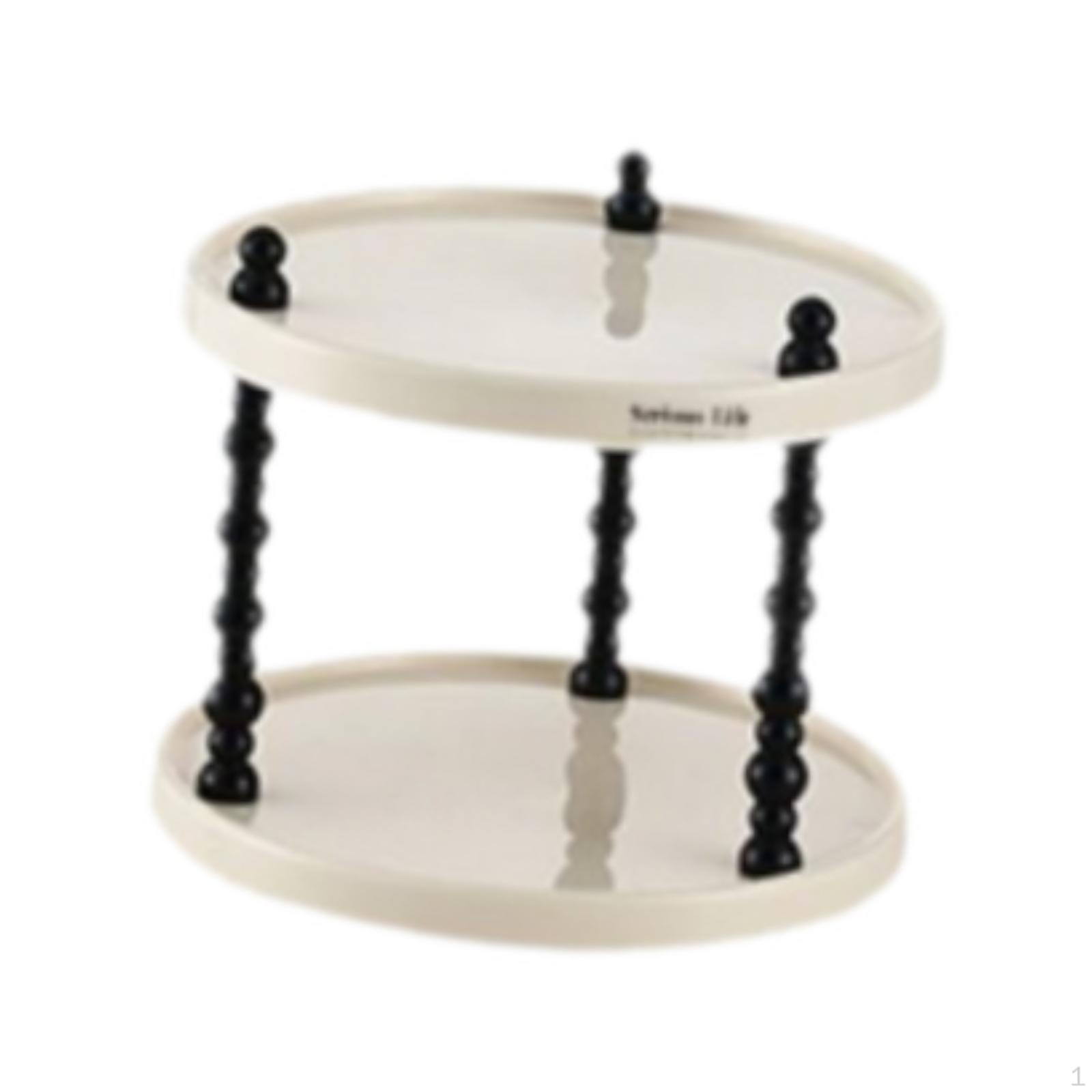 

Органайзер для кофейного бара, подставка для кружек, кухонная полка для косметики Round Two Tier