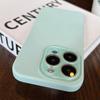 Applicable To IPhone 16 Apple Phone Case Liquid Silicone Magnetic Light Cyan 14 All Inclusive Lens Film 13 Anti Fall