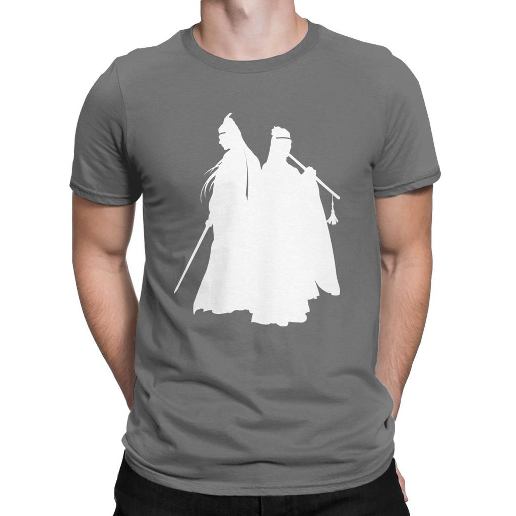 Hommes The Untamed Les Deux Jades de Lan T-shirt Wangji Wei Wuxian Vêtements en Coton Nouveauté
