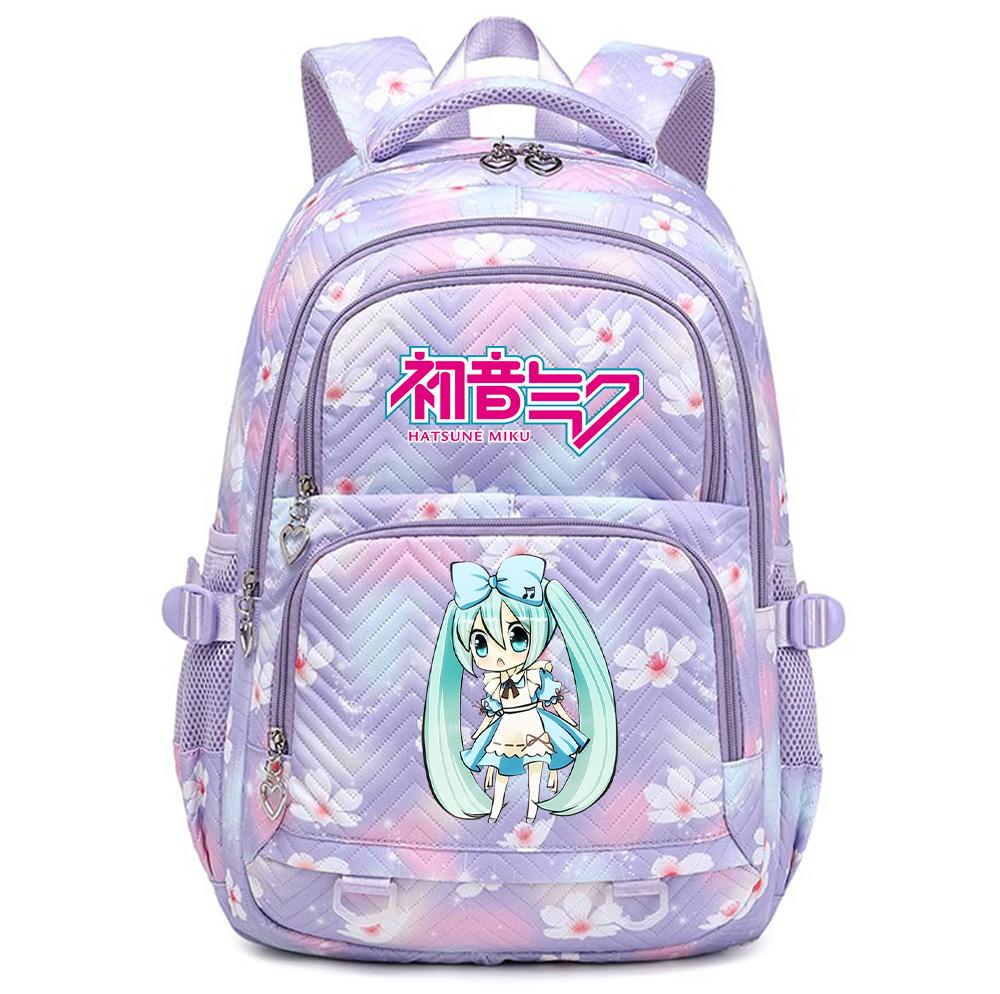 Anime Hatsune Miku Printed School Backpack Student Teenager Bookbag for Boy Girl Women Large Capacity Waterproof Backpack Travel Mochila Escolar