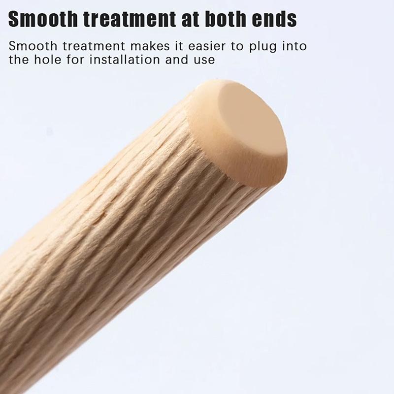 100Pcs/Pack Round Wooden Dowel Pins 6*40Mm 8*40Mm 10*40Mm Cabinet Drawer Round Fluted Diy Woodworking For Dowel Jigs Drill