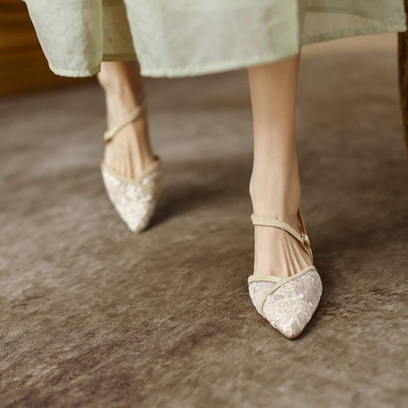 Women Pointed Toed Sandals 2025 Summer Woman Sexy Thin High Heels New Ladies Elegant Pumps Female Shallow Party Shoes