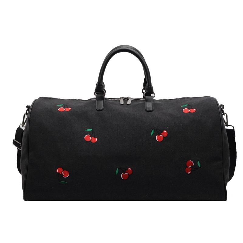 

Luggage bag women s light large capacity crossbody sports fitness bag fashion high-end short-distance hand-held travel bag чорний
