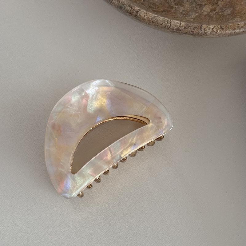 New Acetate Patch Alloy Clip Medium Shark Clip Hair Clip Hair Accessory for Women with Updo Hair On The Back of The Head