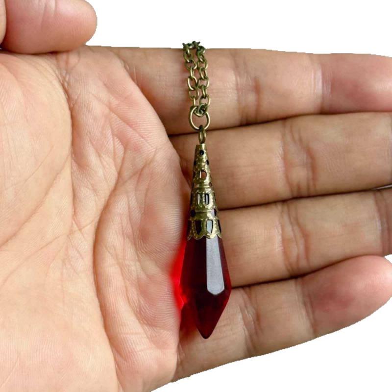 Hexagonal Crystal Pendant Necklace - Versatile Sweet & Cool Style Choker