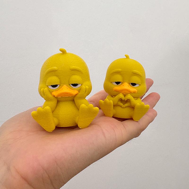 3D Ornament Rozzlobená kachna Vtipná bílooká žlutá kachna Stolní doplňky Domácí dekorace a Dekorace do auta Párty dárek